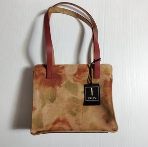 Sk!n Purse Small Leather with Leaf Print